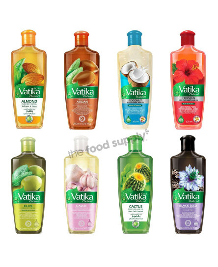 Dabur Vatika Natural Hair Oil Deep Enriched Hair Growth / Repair / Moisture Oils